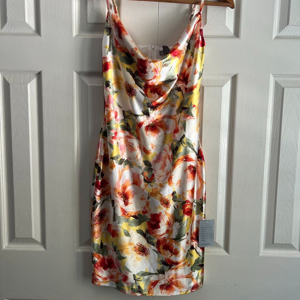 Love by Design Floral Cowl Neck Dress [Size: S; Never Worn - with Tags]